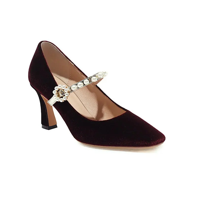 

New 2021 High Heels Calzado Mujer high Heels For Women Pointed Toe Pumps Sexy Woman Party Shoes large size 34-43