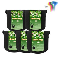 grow bags heavy duty thickened non woven fabric pots with handle indooroutdoor garden grow kits 12357102030 gallon