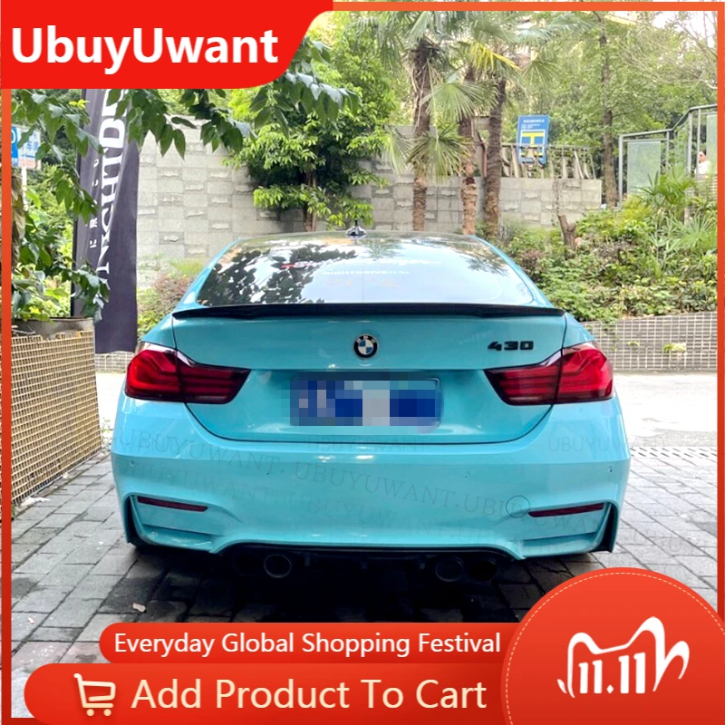 

P Стиль Автомобильный спойлер крыло для BMW F36 GRAND COUPE 4 двери 420i 425i 428i 2013-2019 ABS пластиковый Автомобильный задний хвост крыло багажника губа спой...