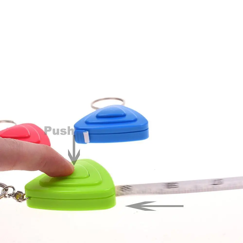 3 шт./лот мягкая Выдвижная линейка измерительная лента с кольцом для ключей от AliExpress WW