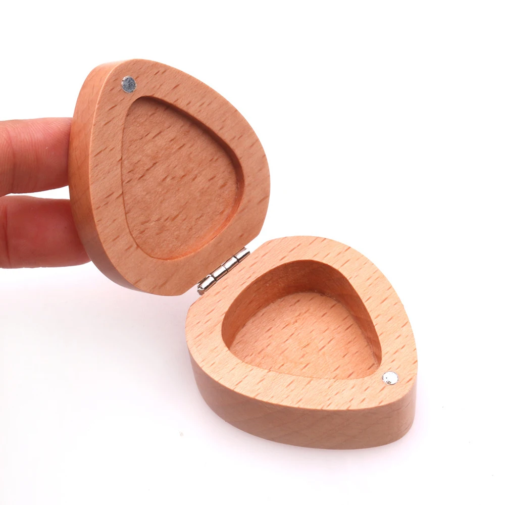 Деревянные медиаторы для гитары коробка хранения держатель контейнер чехол