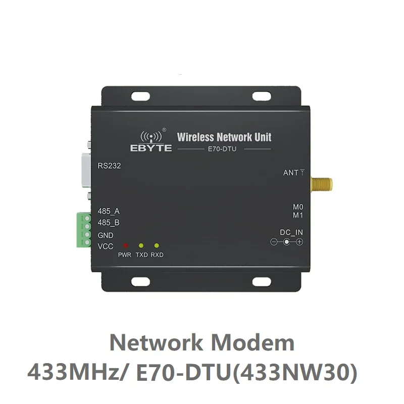 E70-DTU-433NW30 звезда сети RS232 RS485 дальность 433 МГц 1 Вт IoT uhf беспроводной