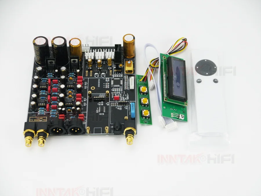 Собранный Hi-Fi ES9018 ES9028PRO ES9038PRO 32bit 384K DSD DOP DAC Bboard W/пульт дистанционного управления/дополнительный XMOS/amanero USB вход