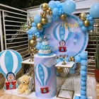 115 шт. мака синий Свадьба День рождения детский душ Белое золото юбилей праздники ужин Воздушный Шар АРКА гирлянда