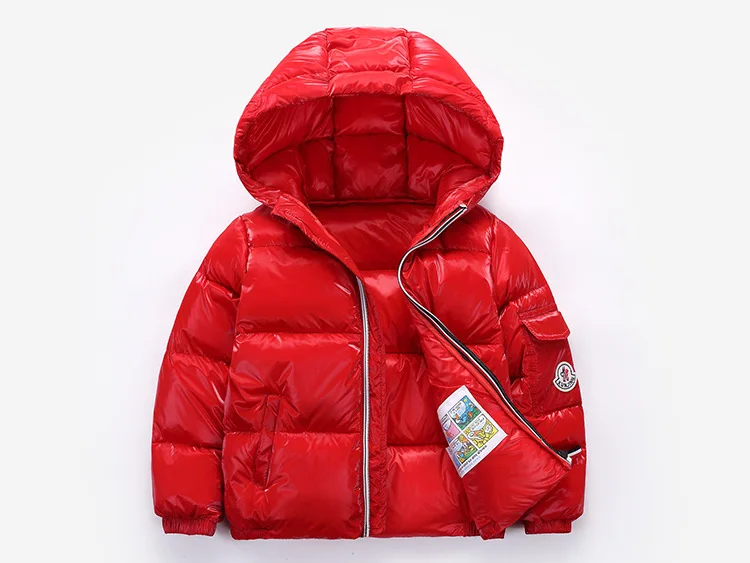 90% утиный пух куртка пальто для маленьких девочек мальчиков парка детская с