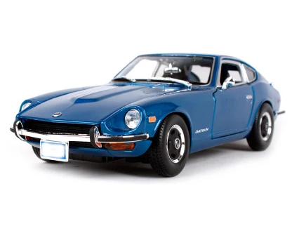 Maisto 1:18 1971 Datsun 240Z машина под давлением для nissan красная машина под давлением Коллекционная модель автомобиля игрушки Детские игрушки Подарки - Цвет: Синий