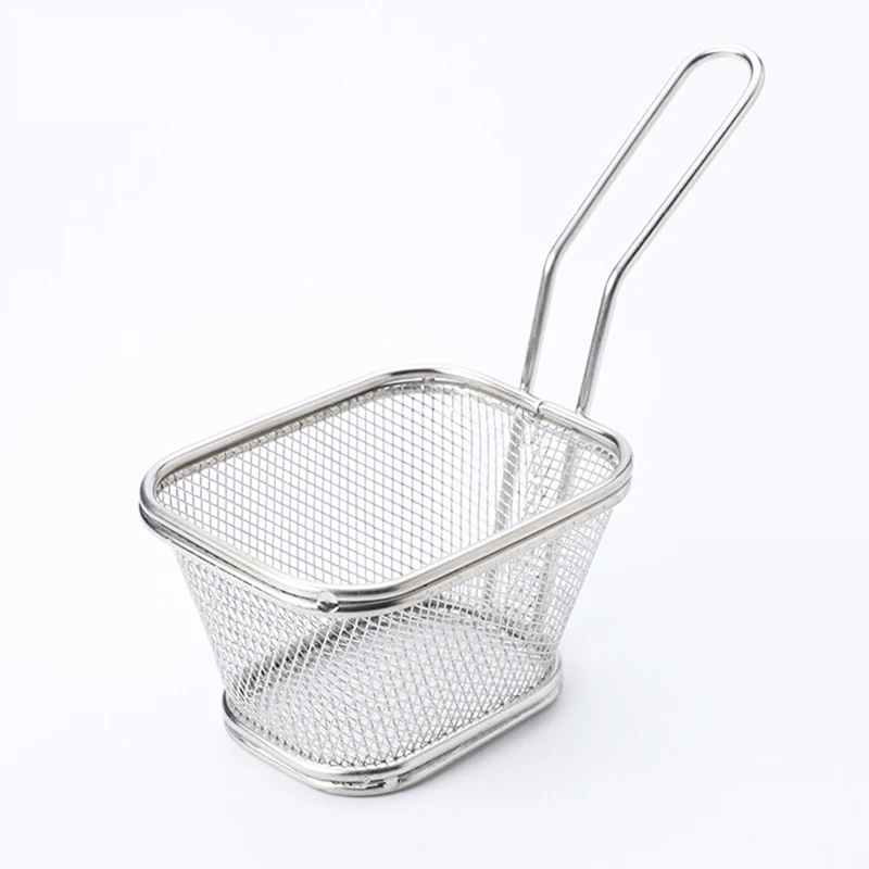 1 шт. портативная корзина для жарки из нержавеющей стали ситечко кухонная готовки
