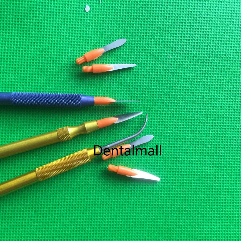 3 sets Denture Ceramic Porcelain Sculpturing Knife Spatula Blade Dental Tool