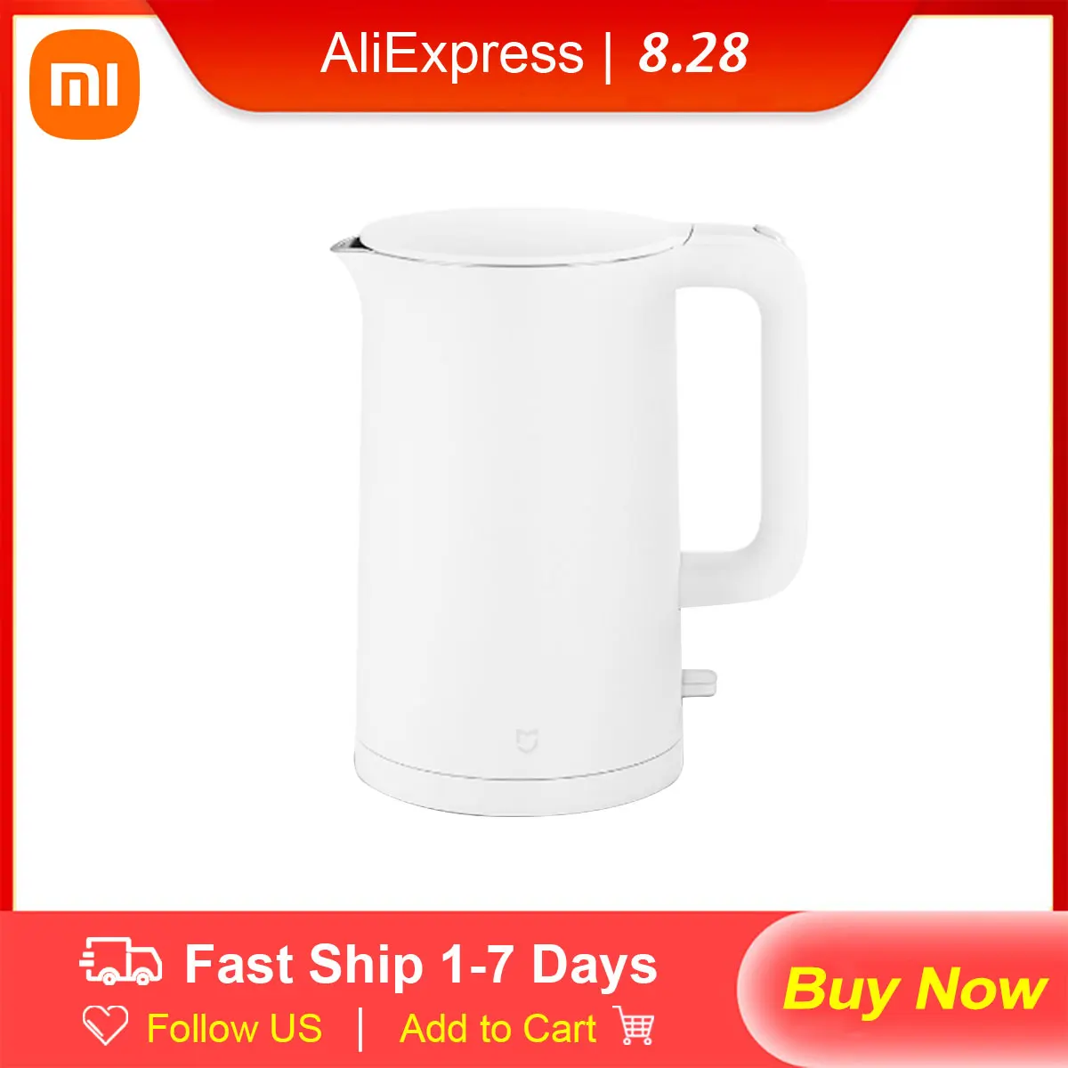 

Xiaomi Mijia Electric Kettle MJDSH01YM 1.5L Auto Power-off Protection Smart Water Boiler Fast Boiling Stainless Teapot