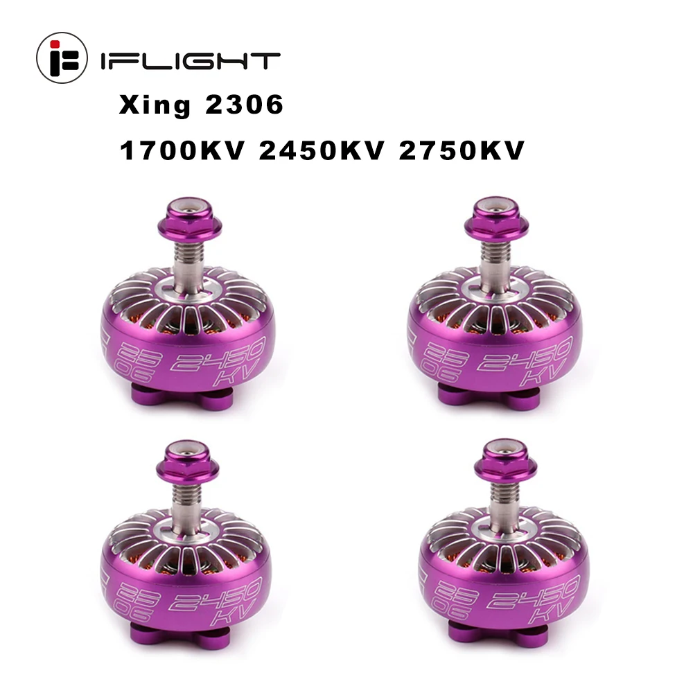 Бесщеточный двигатель iFlight Xing 2306 2 4S 1700KV 2450KV 2750KV для RC DIY FPV Racing Drone|Детали и