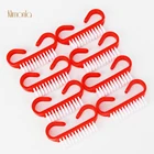 Щетка для чистки ногтей 100 шт.лот, пластиковый инструмент для маникюра красоты, труба, мягкое удаление пыли, очистка пыли, щетка для ухода за ногтями, пилочные инструменты