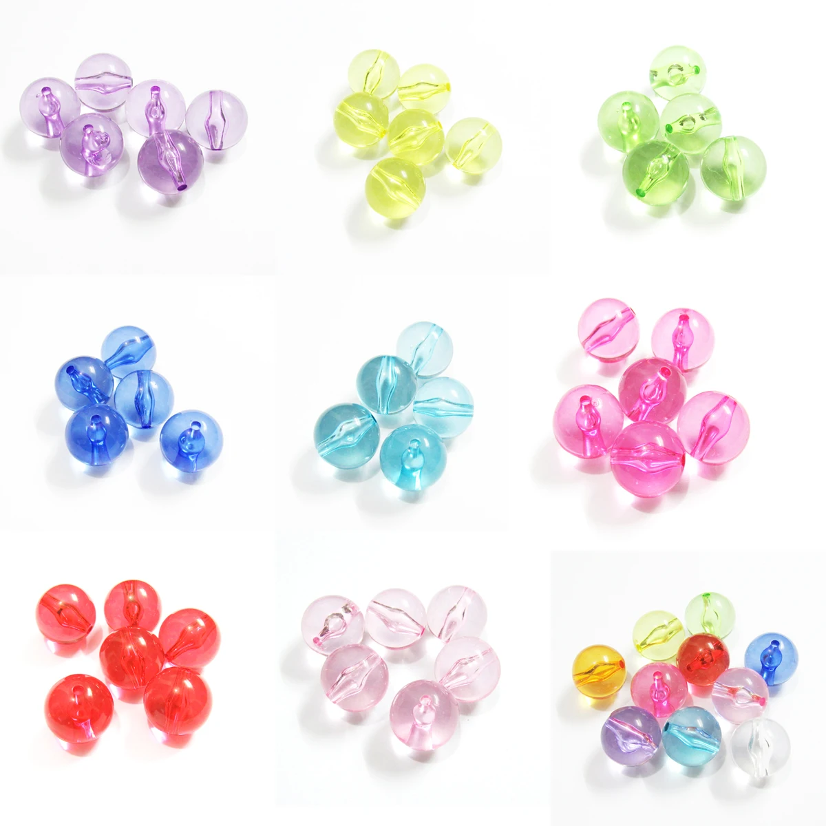 

Wholesale , 6mm/8mm/10mm/12mm/20mm Transparent Smooth Round Chunky Jewelry Beads/Necklace/Bracelet/DIY Beads