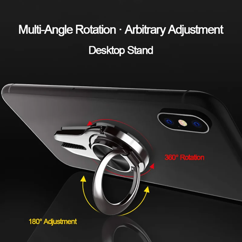 Multi-Function Universal Finger Ring Holder In car Air Vent Mount Support Mobile Cell Smart Phone Stand For iPhone XS X XIAOMI