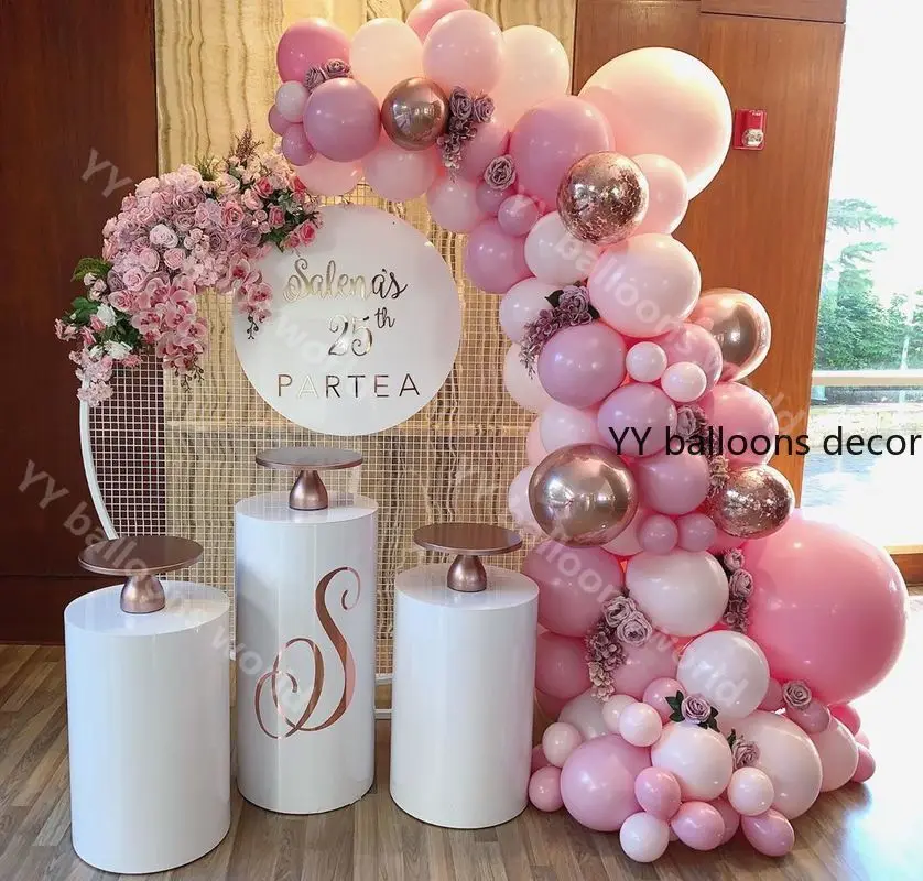 

DIY Balloons Garland Arch Kit Macaron Baby Pink Peach Pastel Rose Gold Birthday Wedding Baby Shower Anniversary Party Decor