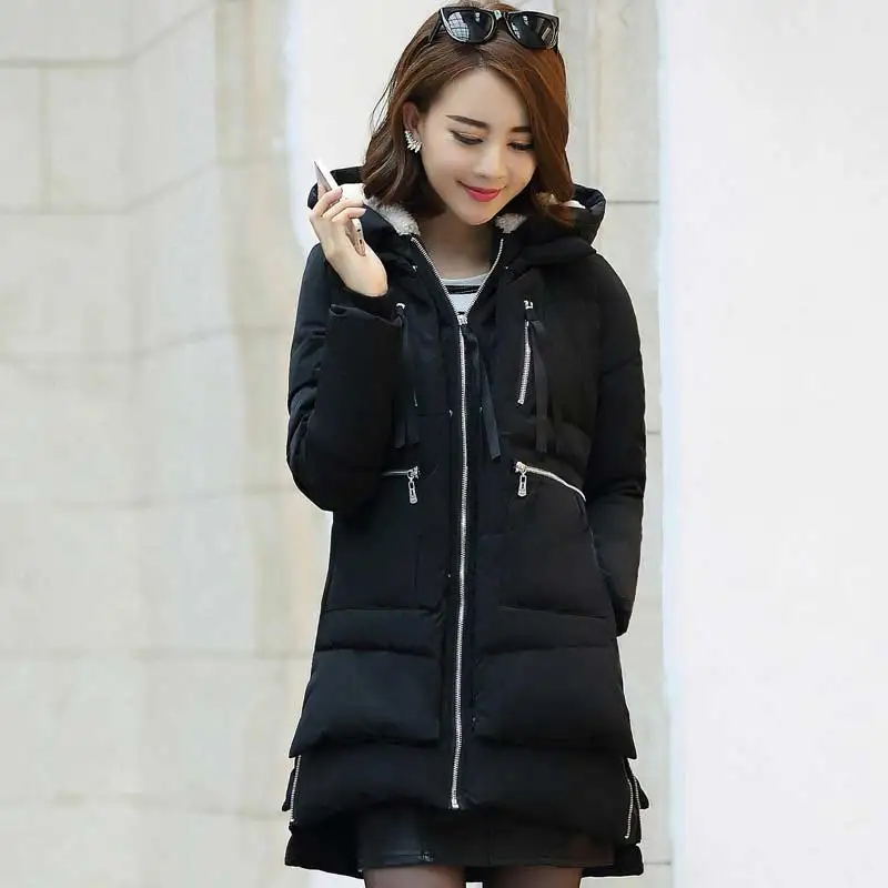 Зимние пальто Женская парка 2020 Новая мода куртка на молнии сохраняющая тепло