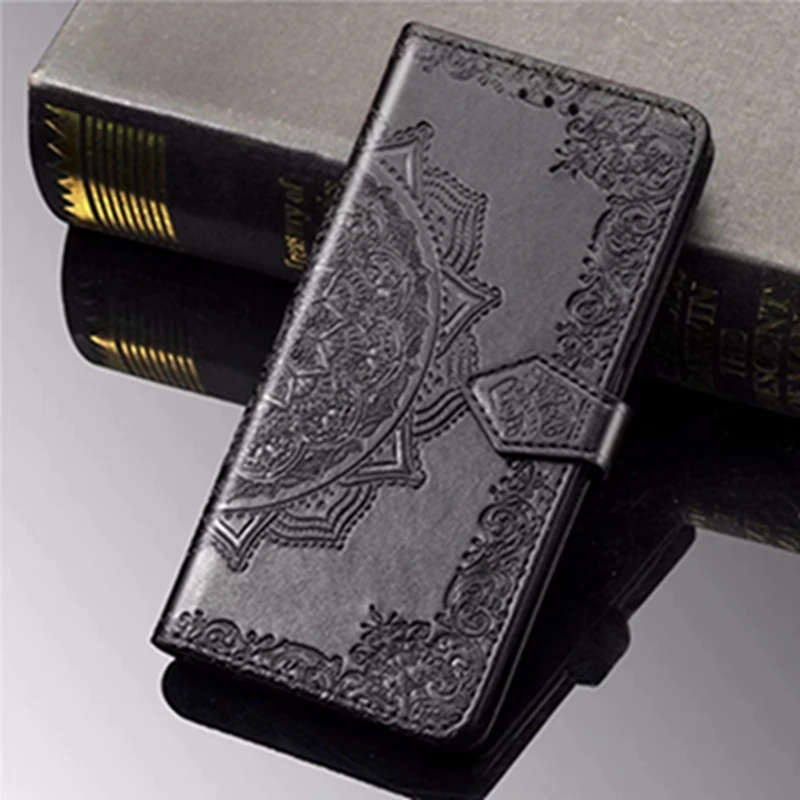Mandala Flower PU Leather Flip Case Wallet Card Cell Phone Cover for LG W10 W30 PRO K50 Q60 | Мобильные телефоны и