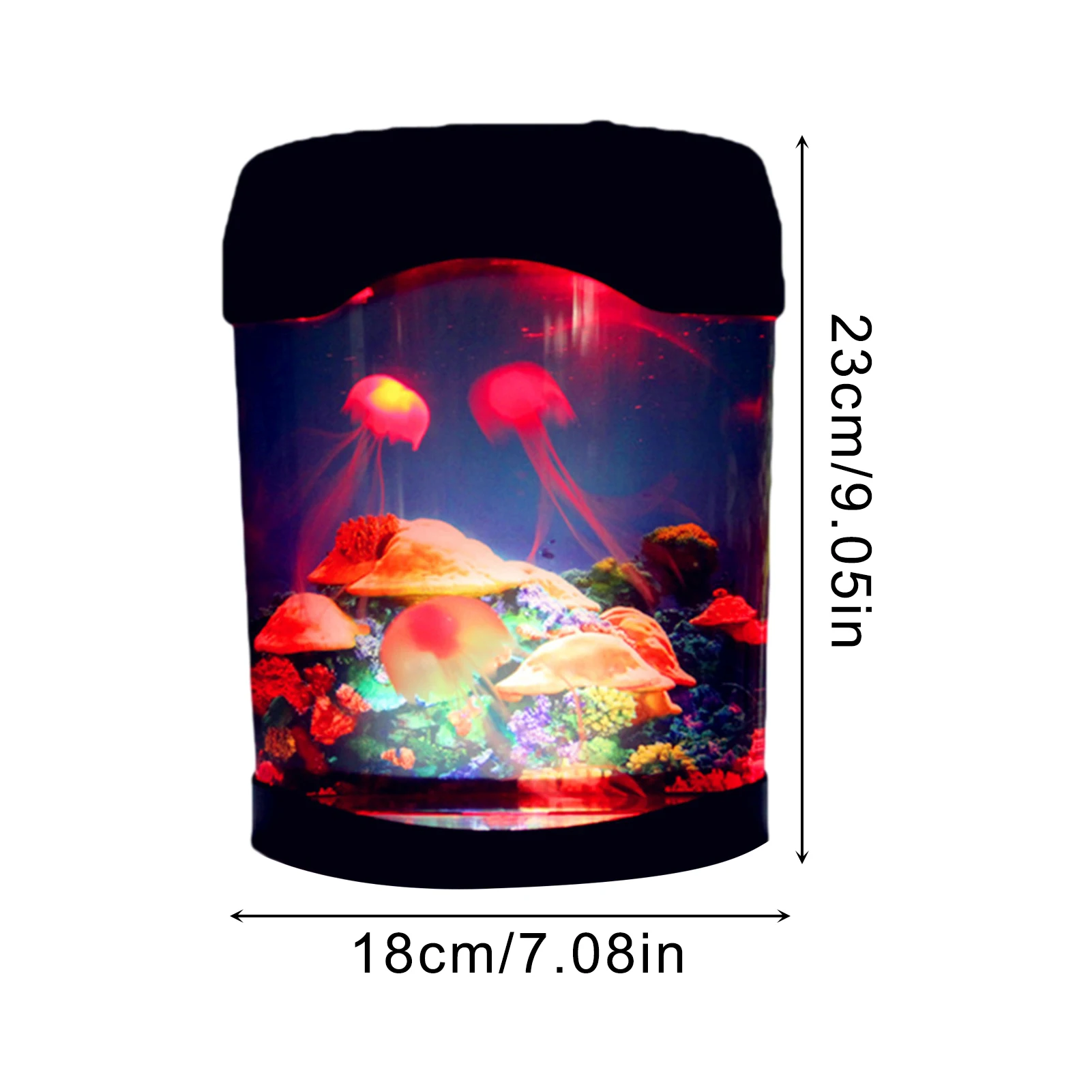 

LED Jellyfish Lamp USB/Battery Powered Ellyfish Tank Night Light Marine World Swimming Mood Light Colorful Decorative Lights