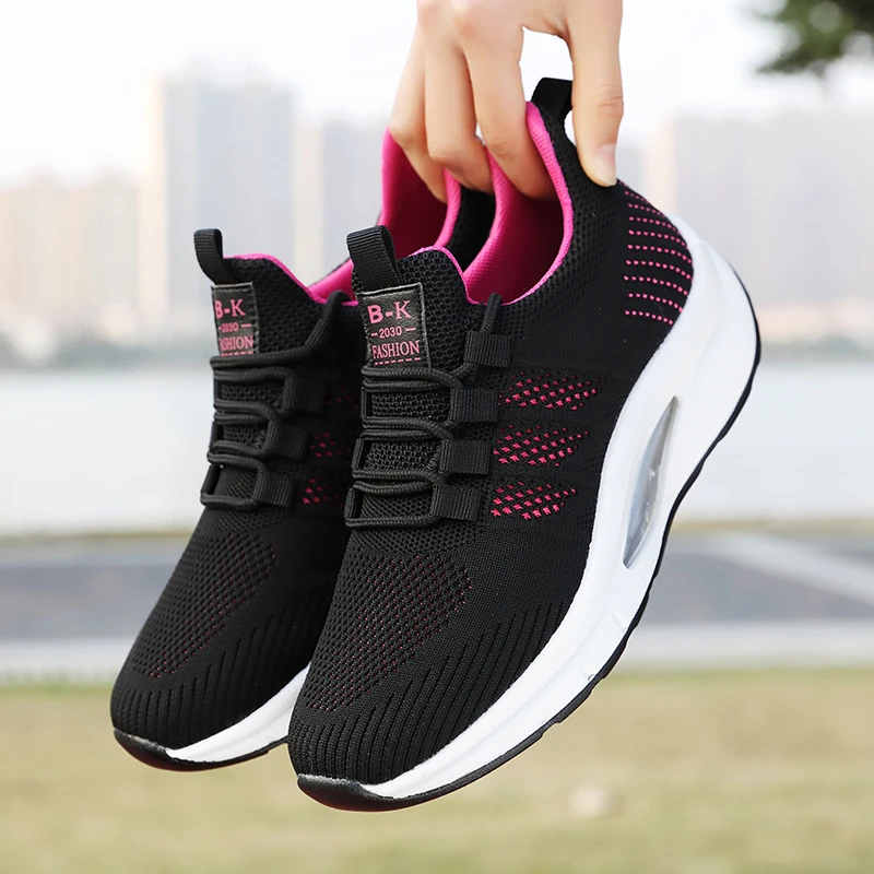 

Autumn Women Platform Flat Shoes Breathable Running Sneakers Women Wedge Casual Shoes for Women Casual Tenis Zapatillas Mujer