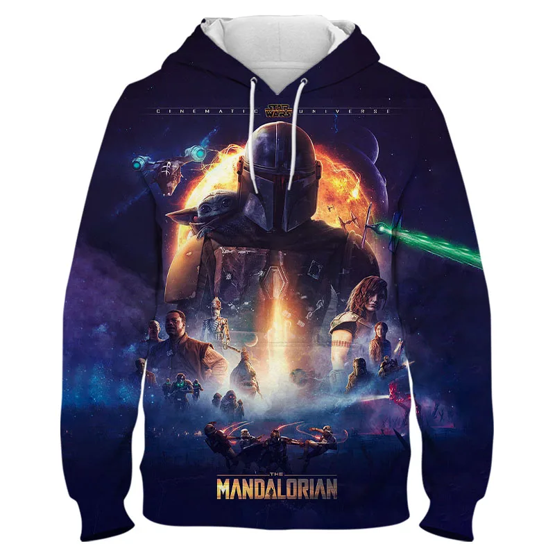 Толстовки с капюшоном в стиле мандалор пуловер 3D принтом повседневная одежда