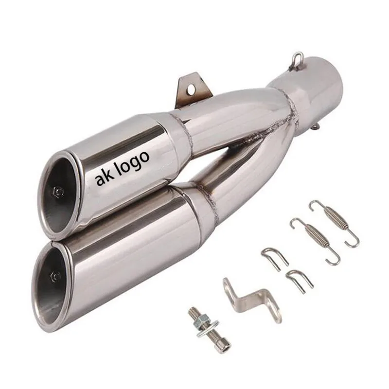 51 мм мотоцикл глушитель выхлопной трубы Akrapovic двухрядные для Z800 R1000RR NC700 R3 GW250 CBR300