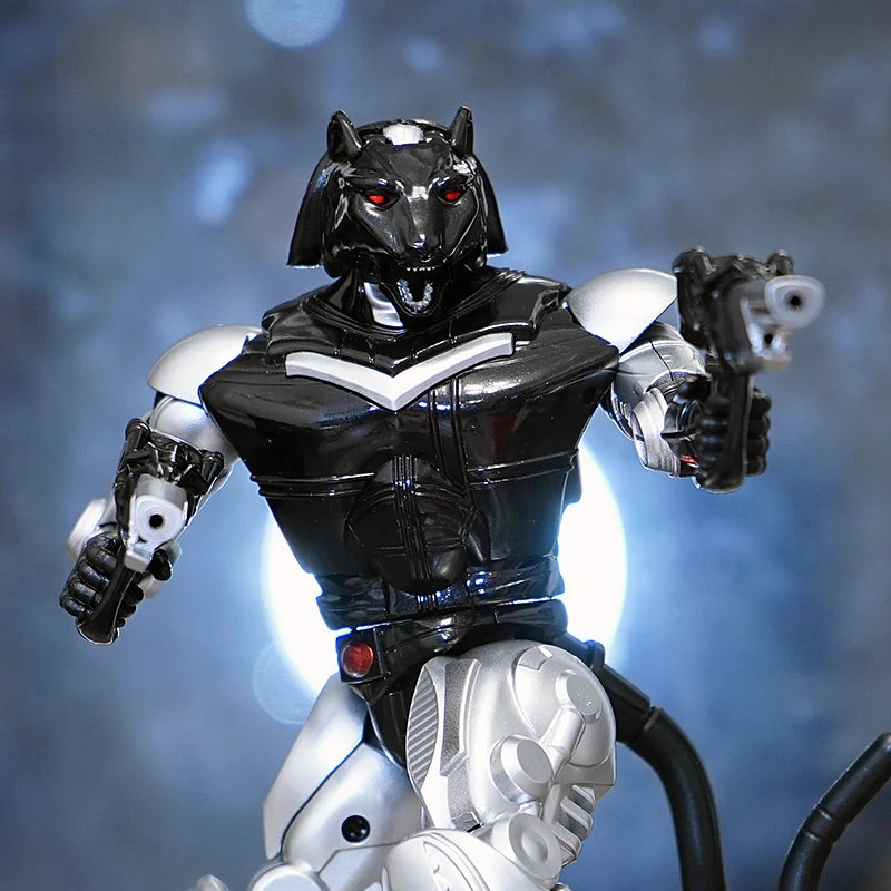 

In StockTransArt BWM-04 Covert Black Agent Beast War Ravage Robot Toy Children Boy's Gift PVC Action Figure Transformation