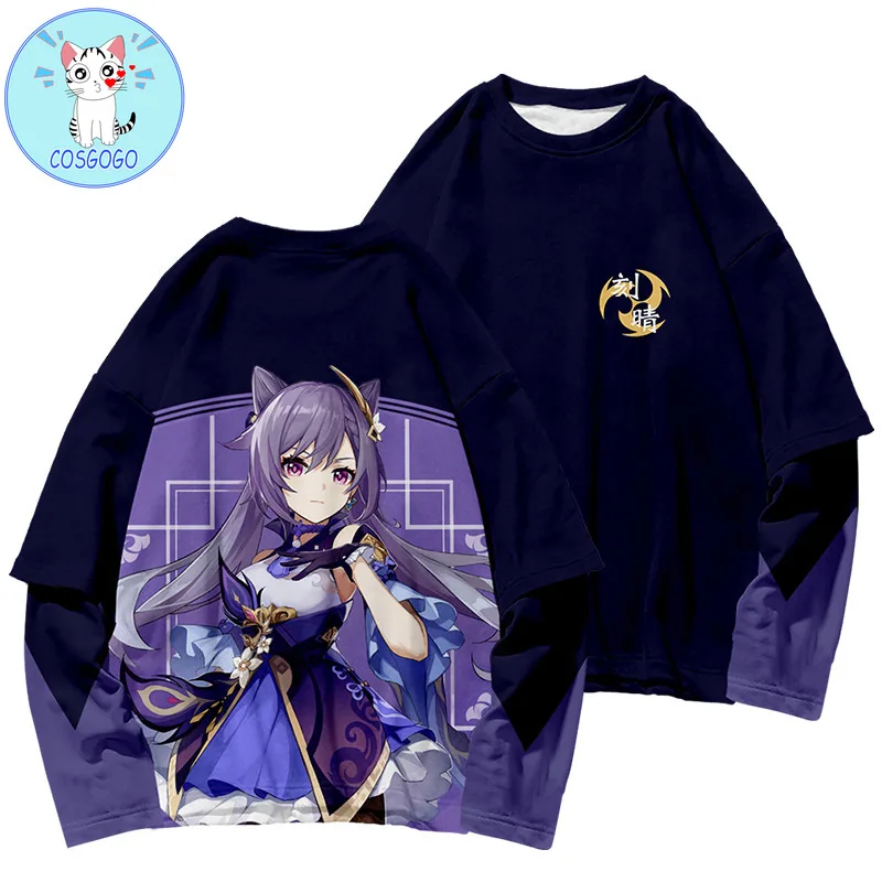 Флисовый костюм для косплея Genshin Impact Klee разбавленный Keqing Qiqi Venti Paimon Fischl из двух