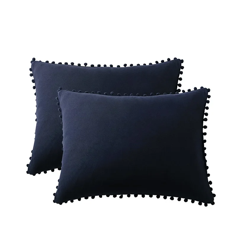 1 piece navy Наволочка из микрофибры 1/2 шт 51*66 см полиэстер Наволочки для Чехлы для подушек мягкие подушки Чехол с милыми чехлы - Цвет: 1 piece navy