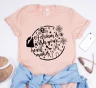 2020 женская рубашка с рисунком мечты и сердца, создает рисунок сказки, футболка с графическим рисунком, Забавные Рубашки с цитатами, милые топы Ulzzang