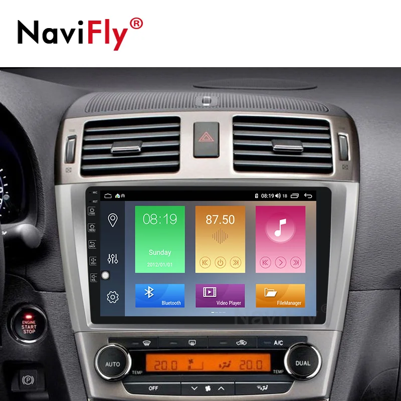 Free shipping! Android 10 4G + 64G IPS DSP For Toyota Avensis 2009 2010 2011 2012 2013 Car GPS radio Player Multimedia BT No dvd |