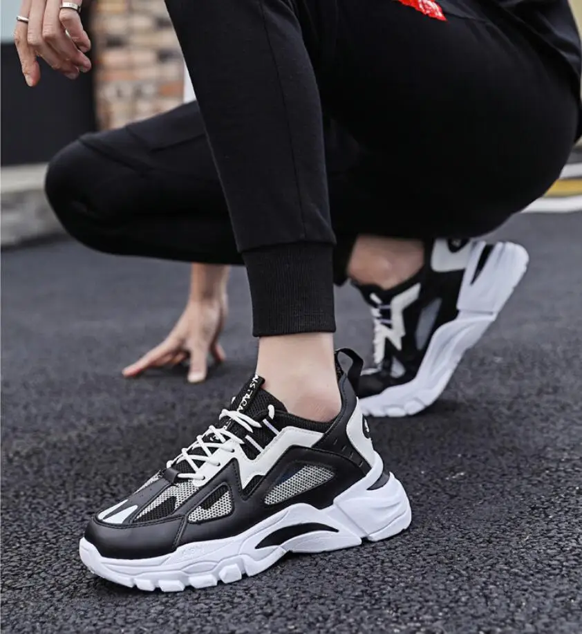 

2021 new fashion Mesh men's casual shoes trend board shoes mens lazy shoe men sports shoes breathable men sneakers running shoe