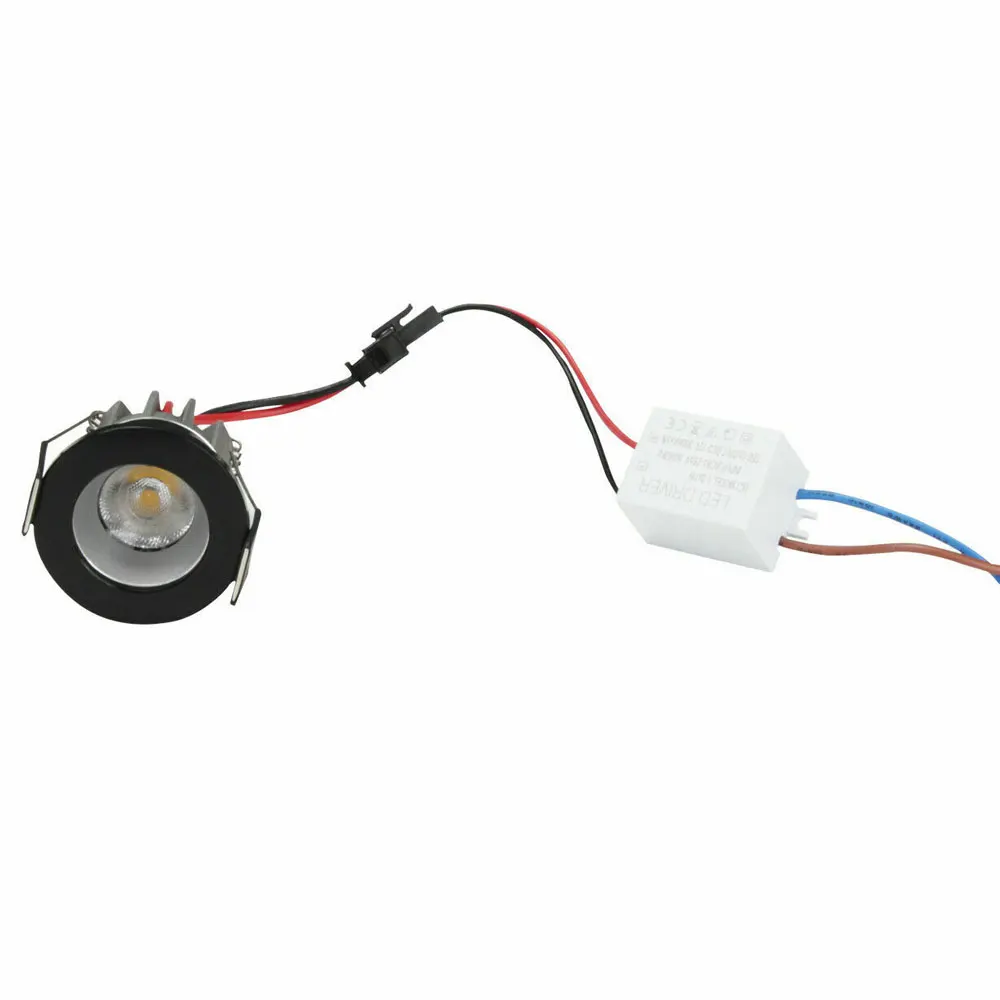 Регулируемый светодиодный мини светильник COB 3 Вт Потолочный встраиваемый