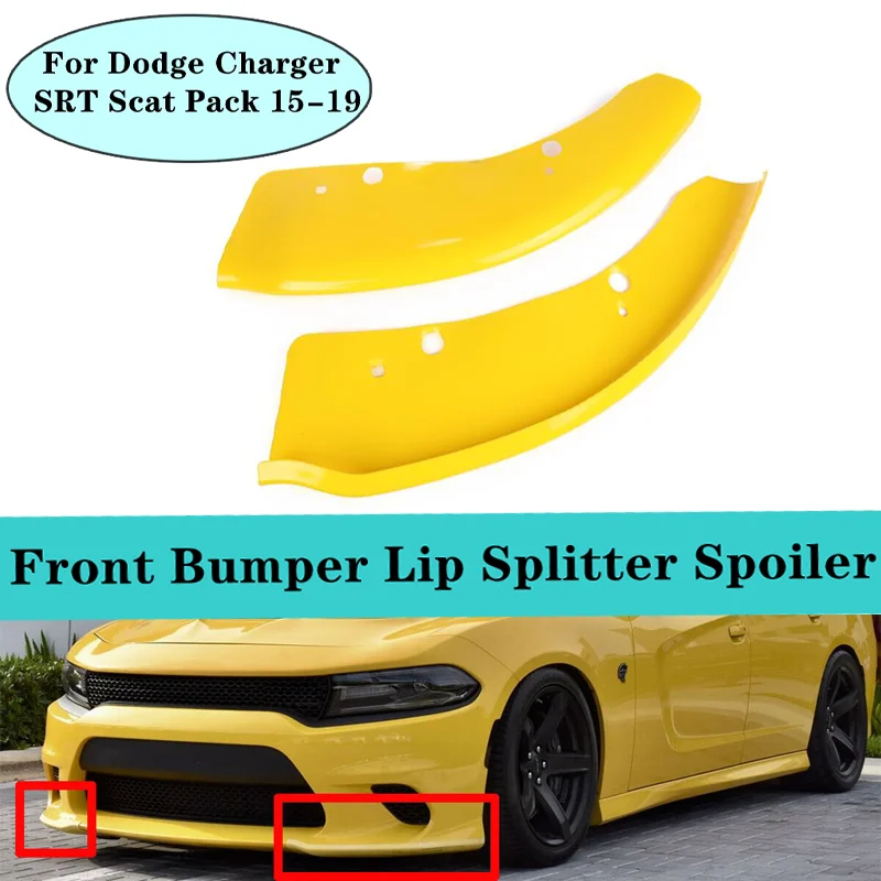 

Car Front Bumper Splitter Lip Diffuser Spoiler Protector Deflector Guard For Dodge Charger SRT Scat Pack 2015 2016 2017 20182019