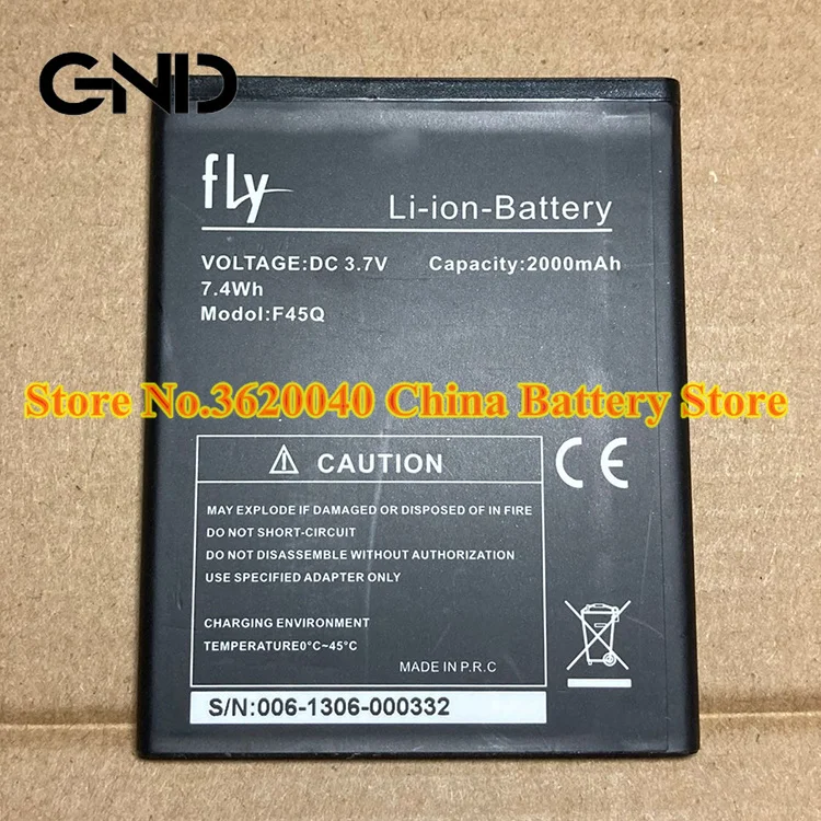 GND 3 7 V 2000mAh WH F45Q Сменный аккумулятор для fly батарея мобильный телефон Внешняя литий