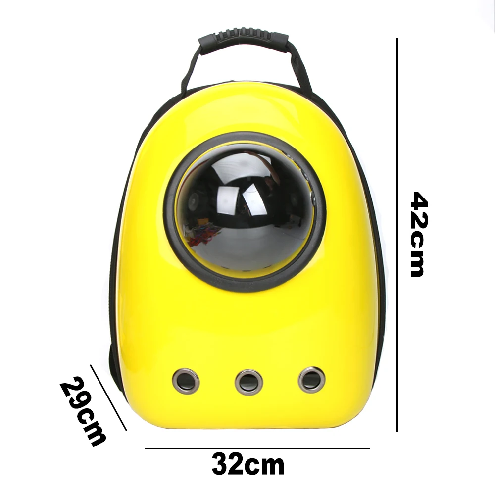 Yellow Cat Bag Рюкзак для кошек, рюкзак для кошек с окошком, маленькая переноска для собак, кошек, дорожная сумка, космическая капсула, продукт для щенков - Цвет: Yellow Cat Bag