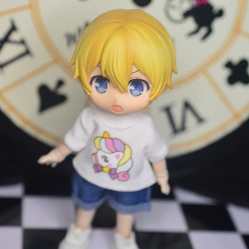 Детская одежда Ob11 маленькая Футболка с принтом Молли голова сестры 1/12 BJD GSC кукла