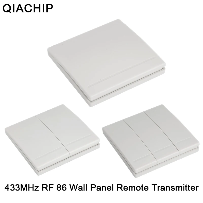 

QIACHIP 433MHz Universal Wireless Remote Control Switch 110V 220V 1CH Relay Receiver Module & Wall Panel RF Remote Controls Kit