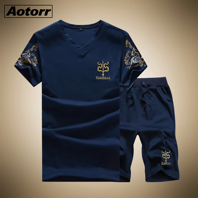 Комплект спортивной одежды Aotorr мужской повседневный свитшот одежда для фитнеса