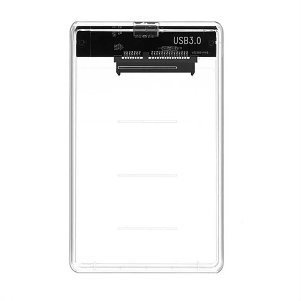 Коробка для жесткого диска 5 Гбит/с 2,5 ''Прозрачный чехол для жесткого диска SATA 3,0-USB 3,0 внешний жесткий диск SSD корпус с поддержкой 2 ТБ UASP