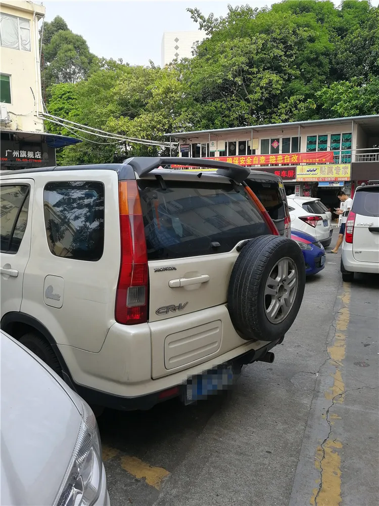 Спойлер для HONDA CR V 2001 2003 спойлер CRV из высококачественного АБС материала заднее