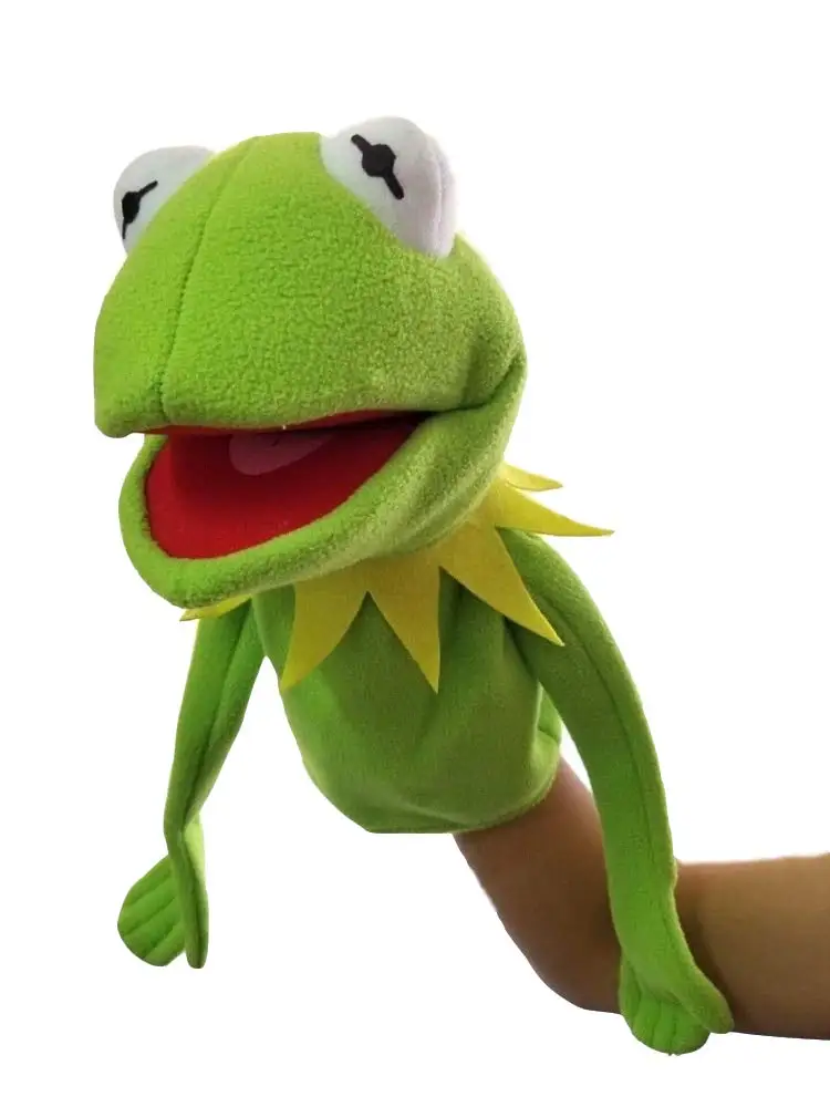 Medium Новые куклы-лягушки из мультфильма «Muppets show Kermit», 40 см, плюшевые игрушки для детей, интерактивные игрушки - Цвет: Medium