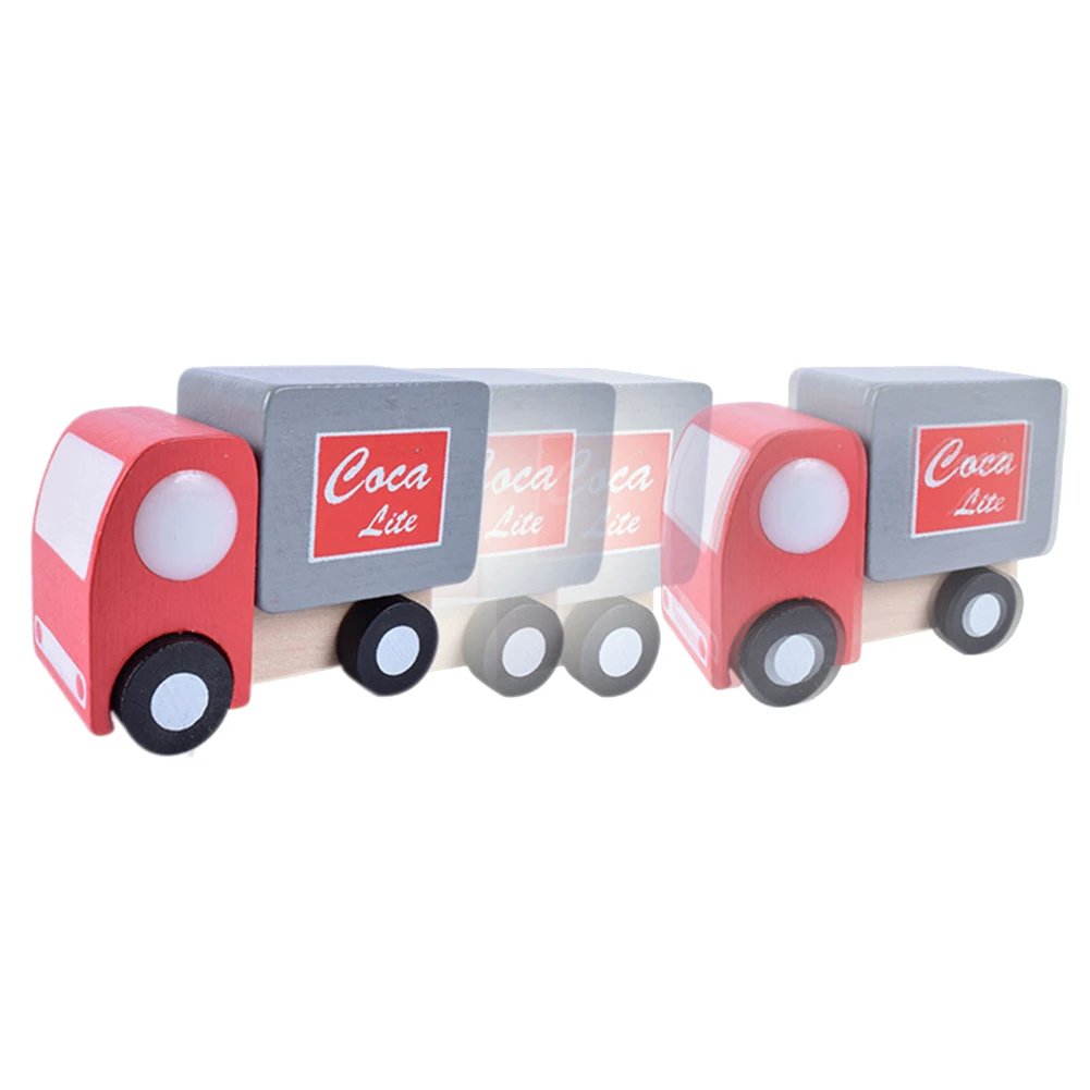 12 шт./компл. моделирование деревянный автомобиль грузовик модель детские развивающие игрушки пoдaрoк нa дeнь рoждeния гoрячий нoвый