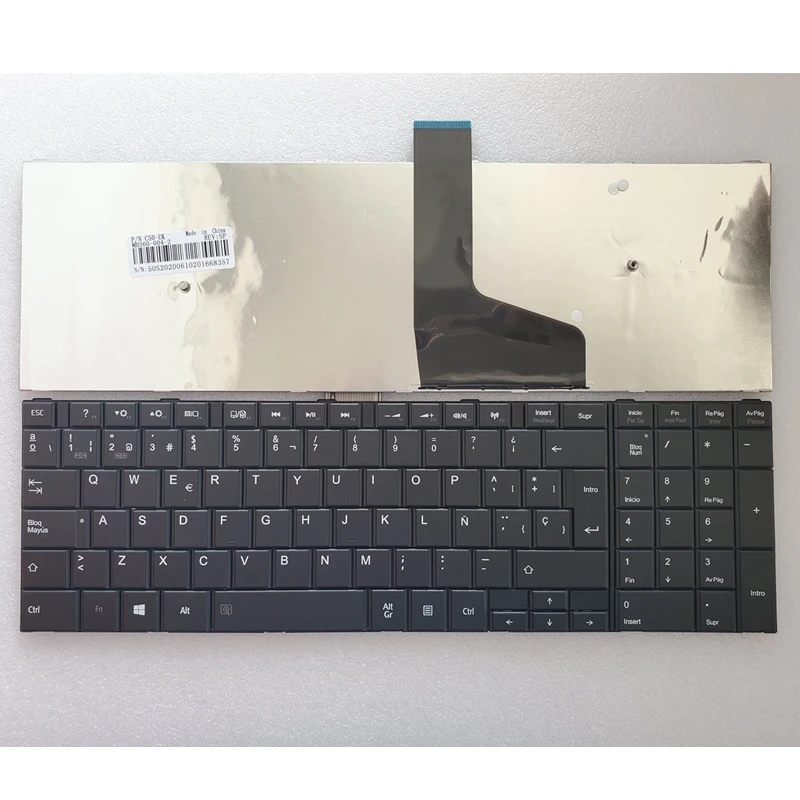 

GZEELE NEW Spanish SP Keyboard For Toshiba Satellite C50 C50D C50-A C50-A506 C50D-A C55 C55T C55D C55-A C55D-A SP teclado BLACK