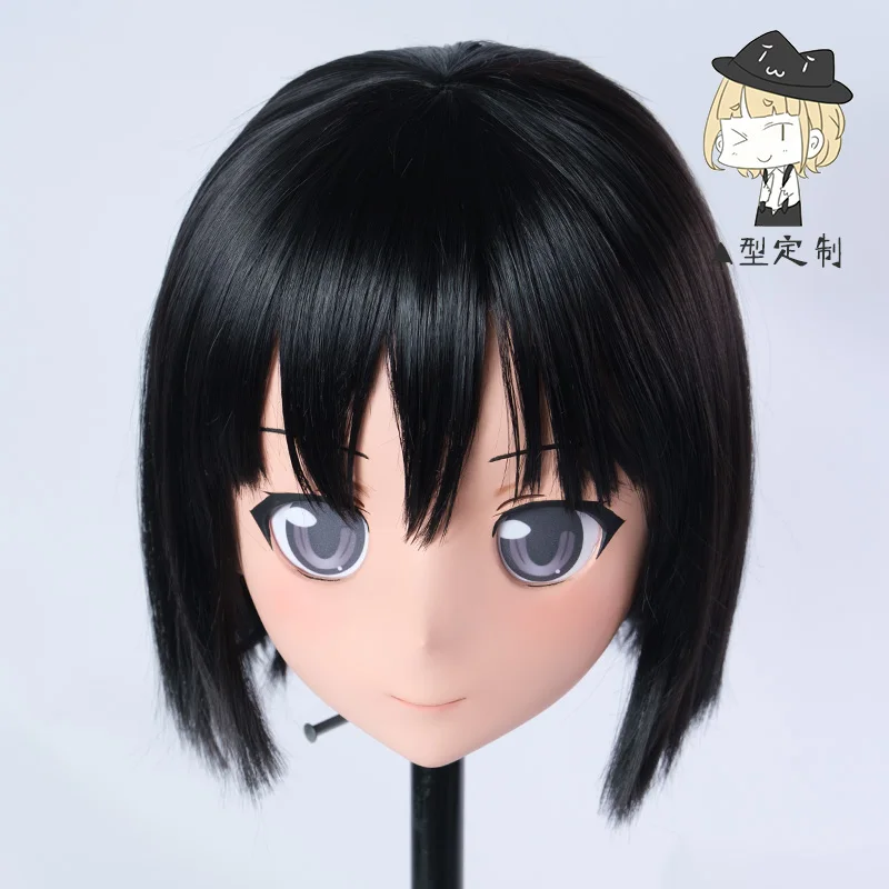 (A1072)Female/Girl Kigurumi Crossdress Cosplay Character Japanese Anime Role Lolita Mask Crossdresser Doll