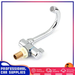 360° rotation copper basin faucet cold deck kitchen folding caravan bathroom tap for rv marine boat deck free global shipping