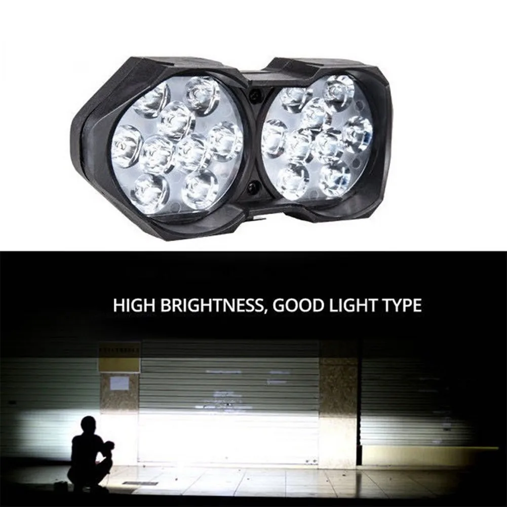 

1pc Motorcycle 18LED Headlight 6500k Super Bright Universal Motorbike Headlight Head Spot Light Bulb Lamp Waterproof