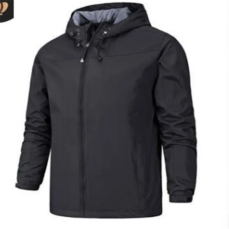

Thin Pressure Glue Windbreaker Coat Waterproof Hard Shell Military Tactical Jacket Men Solid Color Hooded Coat Plus 5xl 6xl