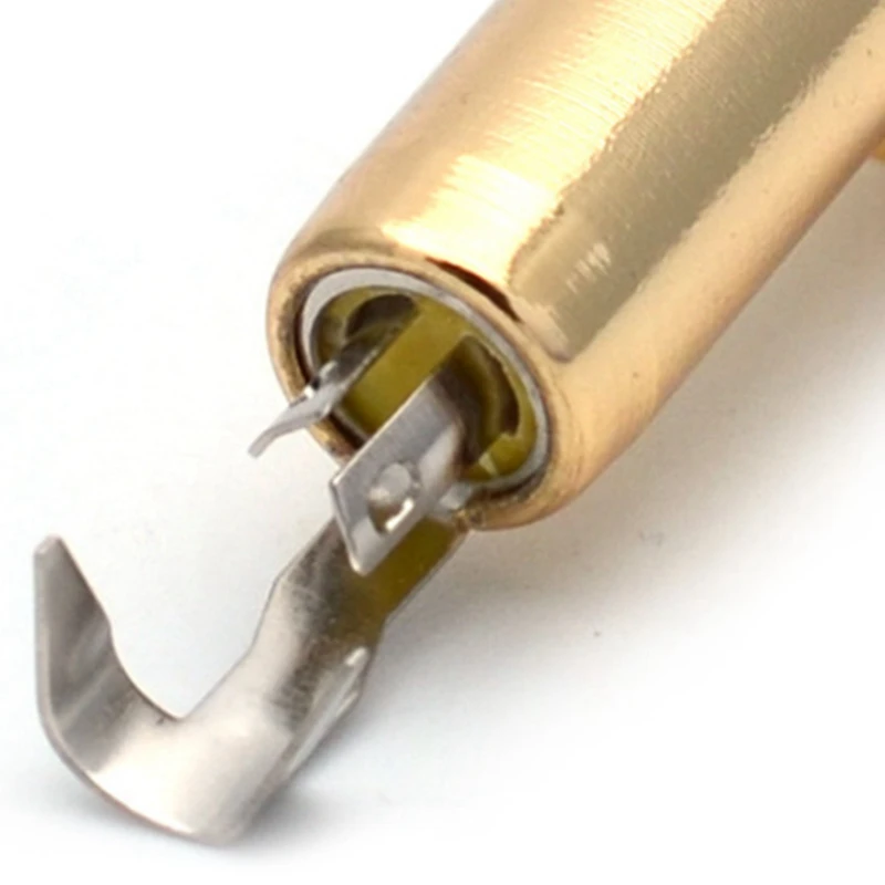 

Acoustic Electric Guitar Mono End Pin Endpin Jack Socket Plug 6.35mm 1/4 Inch Copper Material Guitar Parts