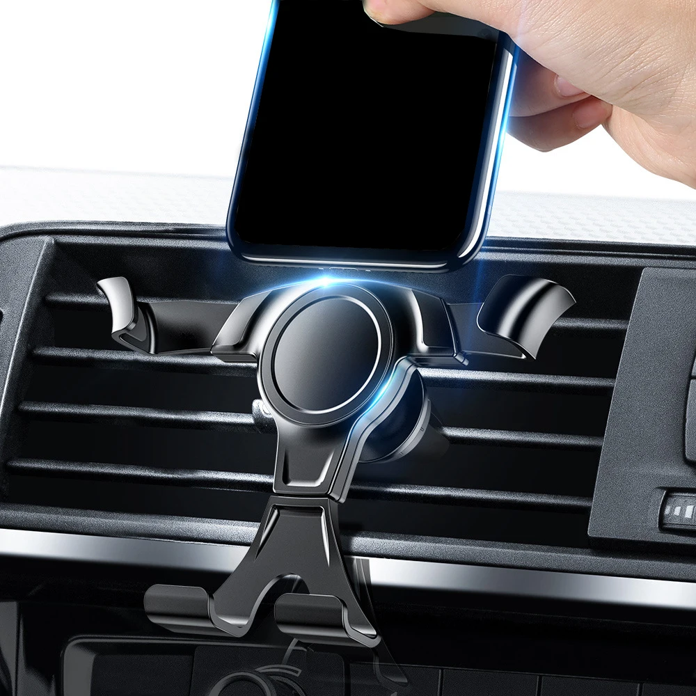 

Gravity Car Holder For Phone Air Vent Clip Mount Mobile Cell Phone Stand GPS Support For iPhone 13 12 Xiaomi Samsung Smartphone