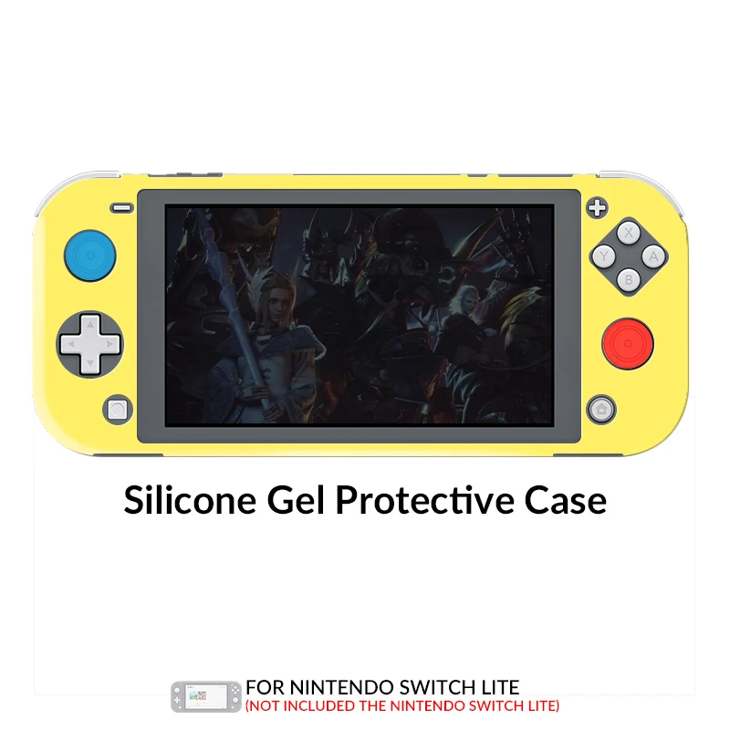 yellow Защитный силиконовый чехол с изображением лягушки для nintendo Switch Lite, аксессуары для nintendo Switch NS Lite - Цвет: yellow