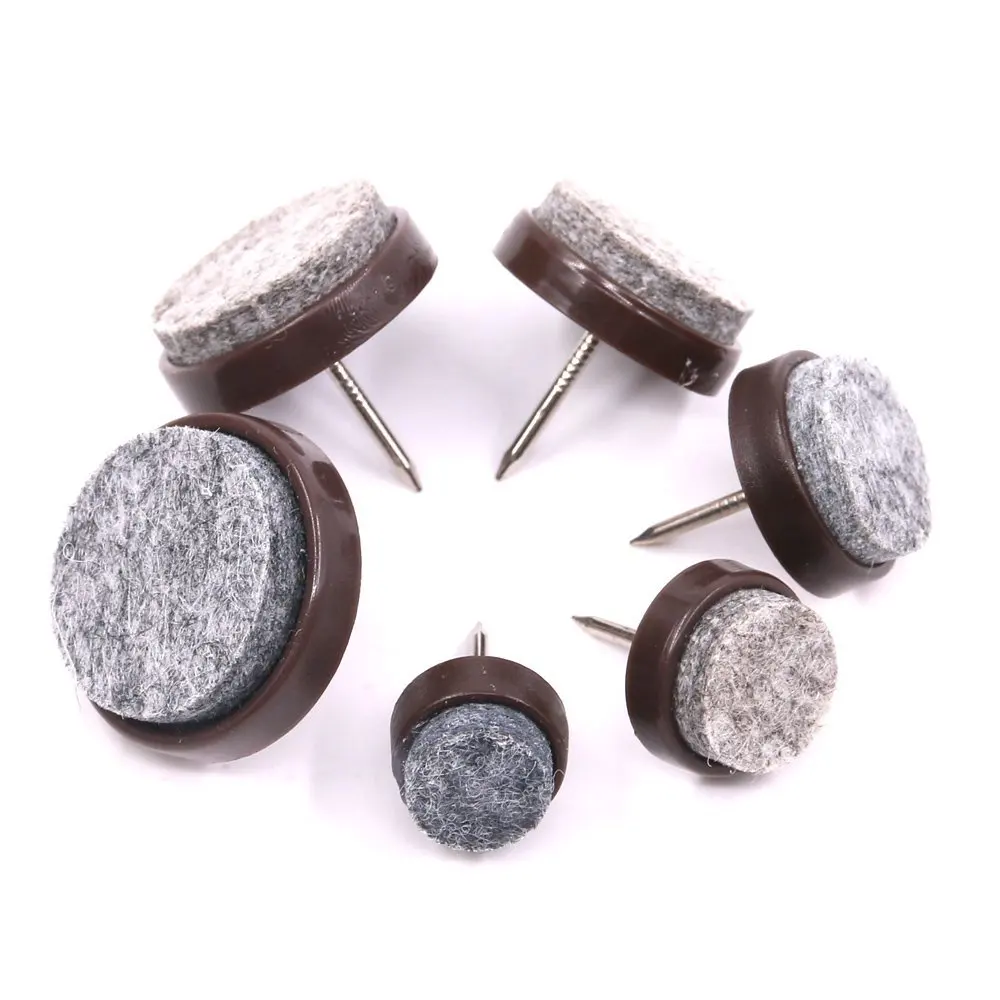 50 шт. мебельные войлочные протекторы подкладки под ножки серые и коричневые